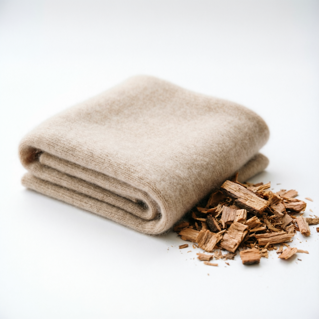 The core unfolds into a soft, comforting, and intimate layer that masterfully mimics the luxurious texture of premium cashmere fabric.