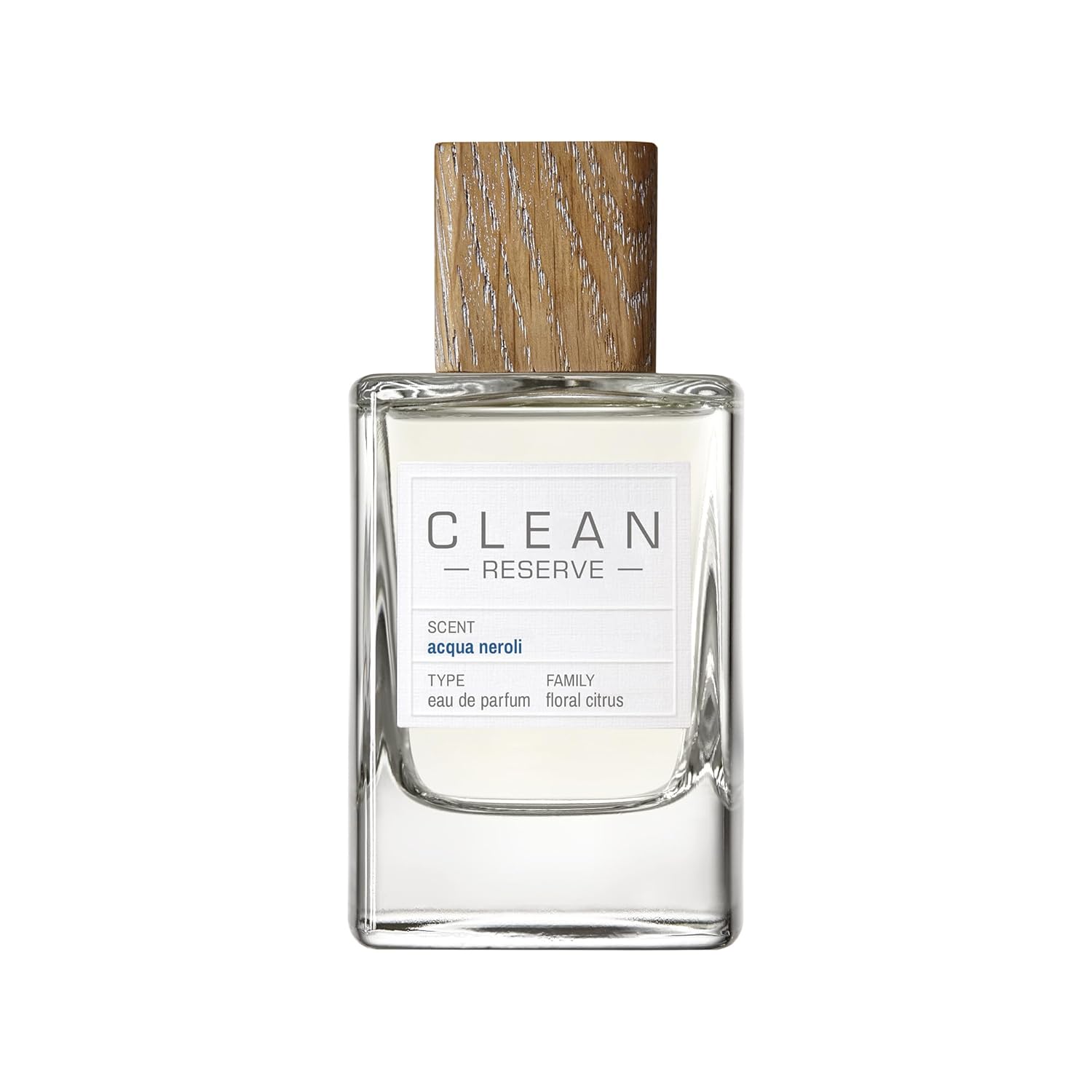 Clean Reserve Acqua Neroli Eau de Parfum – Fresh Citrus Floral Unisex Perfume with Mandarin, Neroli, Orange Blossom & Musk – 3.4 Fl Oz / 100 mL